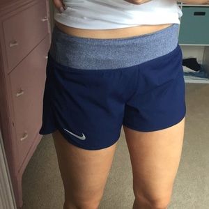 Navy Nike Dri-Fit running shorts